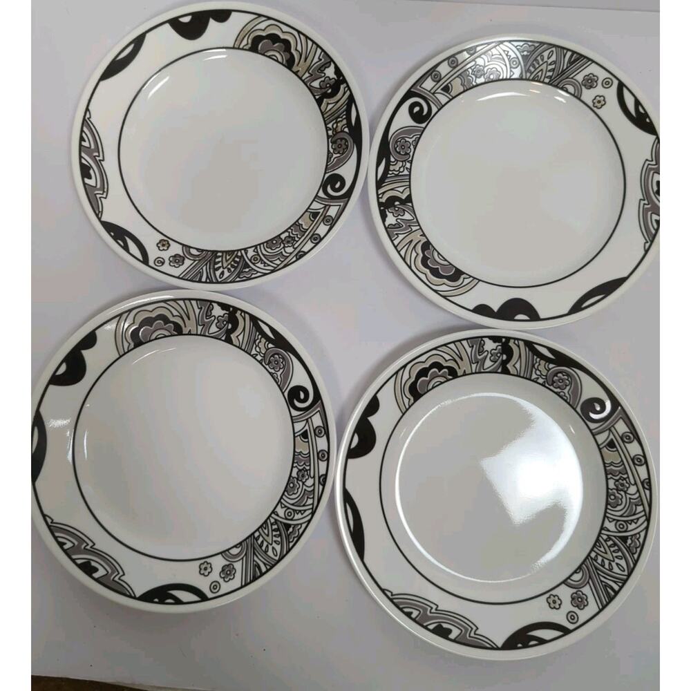 Corelle Nouveau 8.5” Dinner Salad Plates Set of 4 Discontinued